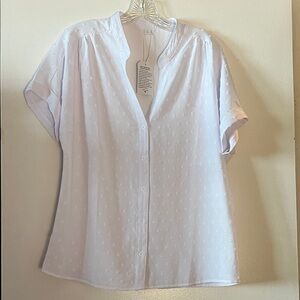 Elegant White Women's Blouse